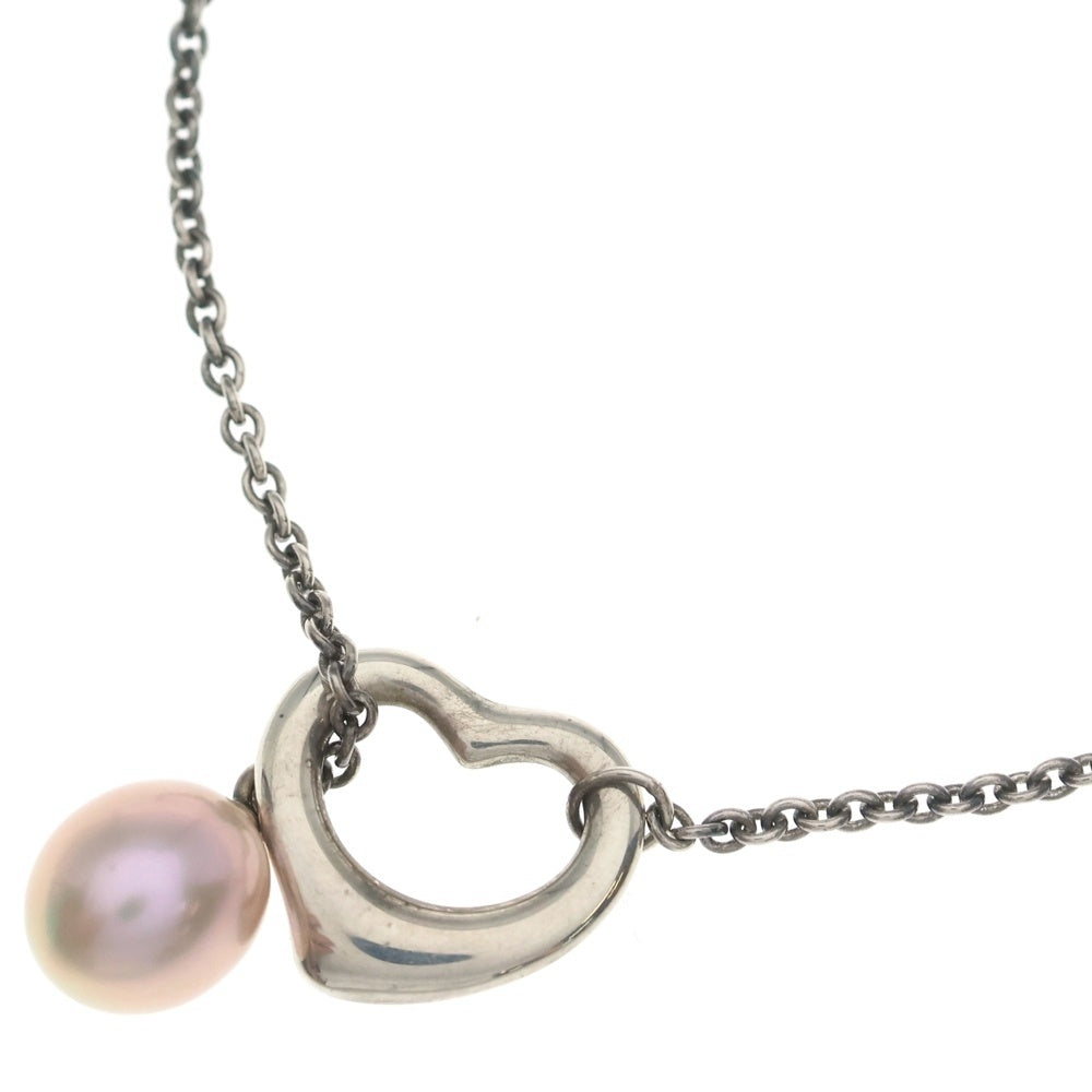 TIFFANY & Co.(ティファニー) オープンハート ラリアット ネックレス ペンダント チェーン シルバー SV レディース