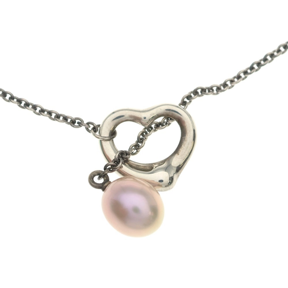 TIFFANY & Co.(ティファニー) オープンハート ラリアット ネックレス ペンダント チェーン シルバー SV レディース