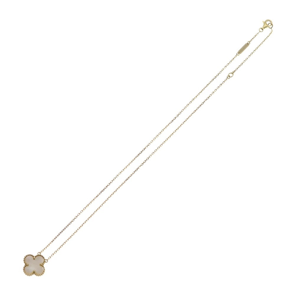 Van Cleef & Arpels(ヴァンクリーフアンドアーペル) ヴィンテージアルハンブラ マザーオブパール ネックレス Au750YG イエローゴールド VCARA45900 ジュエリー レディース