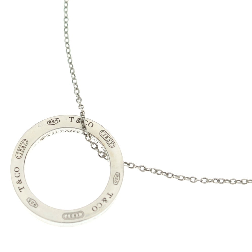 TIFFANY & Co.(ティファニー) Ag925 1837 サークルペンダント ネックレス シルバー チェーン 3.8g レディース