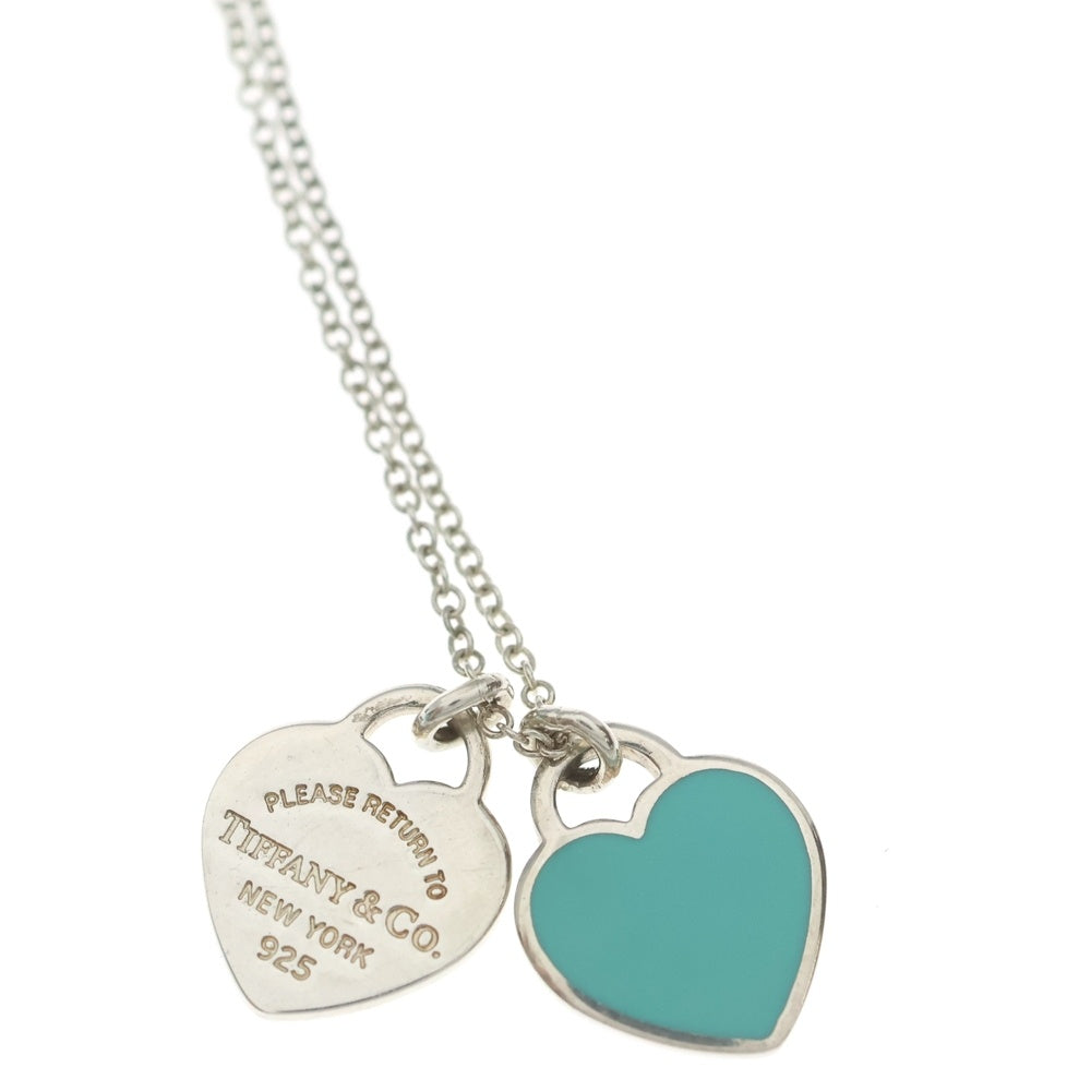 TIFFANY & Co.(ティファニー) Ag925 リターントゥ ハート ネックレス ペンダント チェーン シルバー×ティファニーブルー 2.6g レディース
