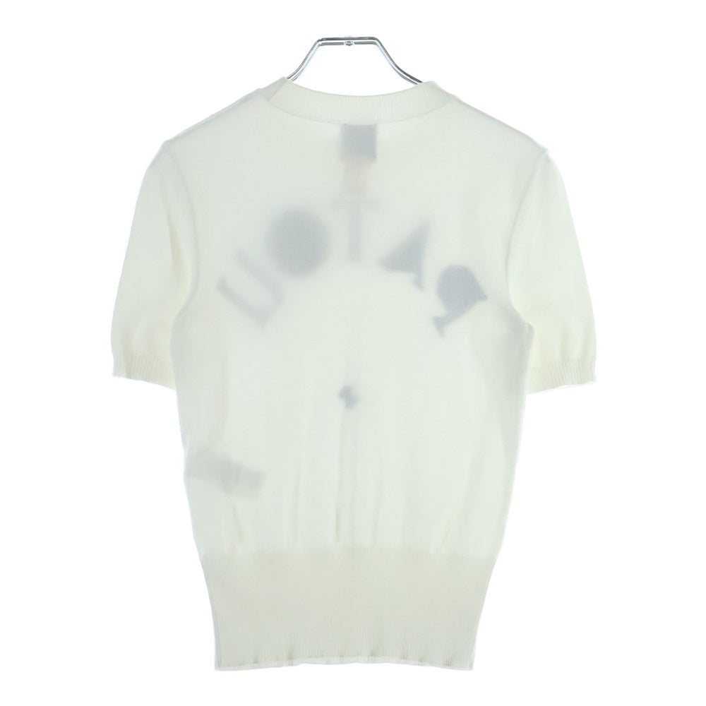 PATOU(パトゥー) ニット トップス ホワイト ロゴ レディース