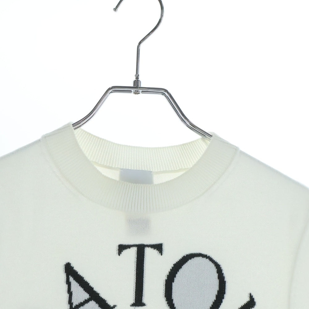 PATOU(パトゥー) ニット トップス ホワイト ロゴ レディース