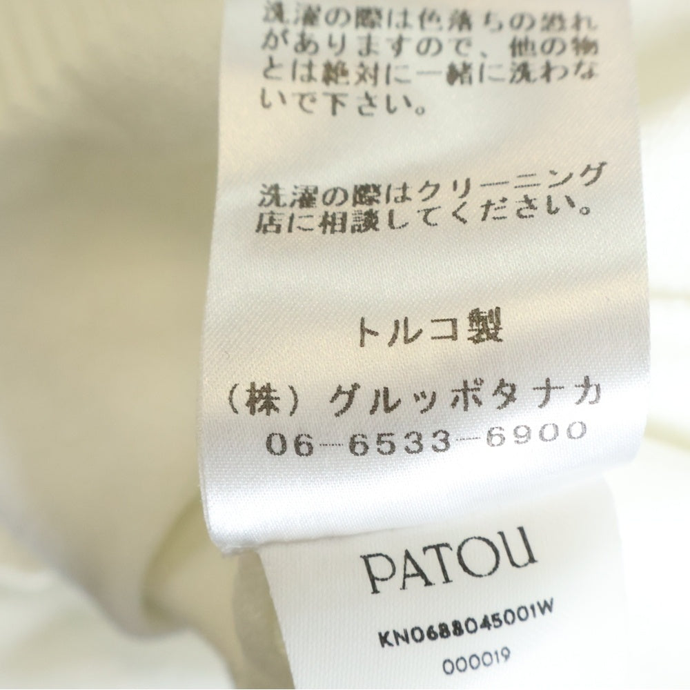 PATOU(パトゥー) ニット トップス ホワイト ロゴ レディース