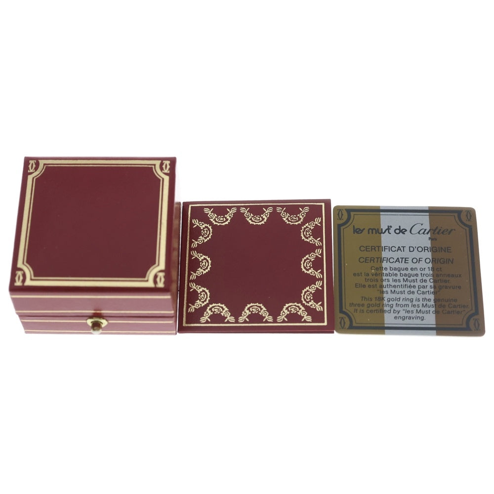 Cartier(カルティエ) トリニティ リング ゴールド×シルバー×ピンクゴールド Au750 #53 8.3g レディース