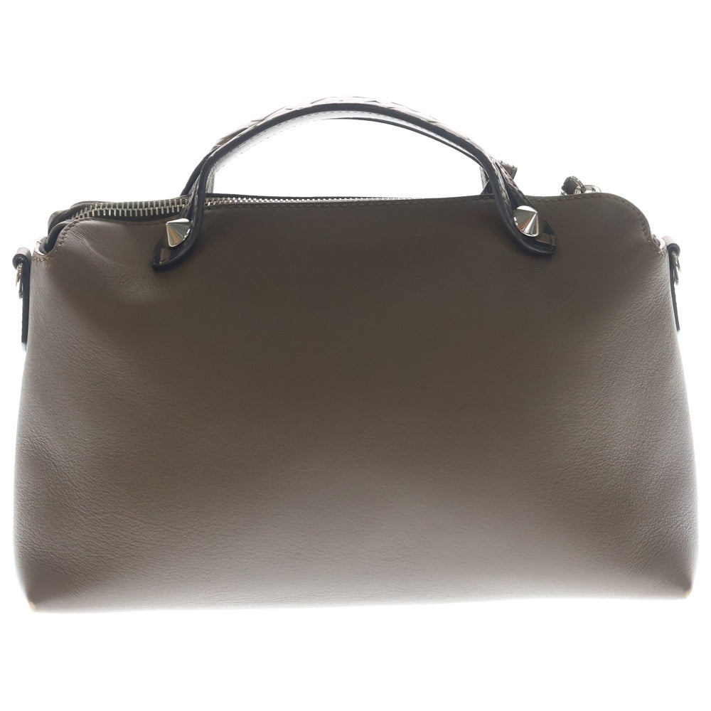 FENDI(フェンディ) バイザウェイ 2WAYバッグ ショルダーバッグ ハンドバッグ ズッカ柄×ブラウン レザー 8BL146 シルバー金具 レディース