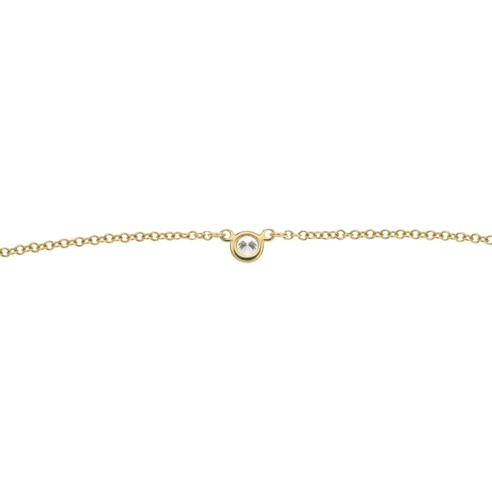 TIFFANY & Co.(ティファニー) バイザヤード 1Pダイヤ ネックレス ペンダント チェーン ゴールド Au750YG 1.7g レディース