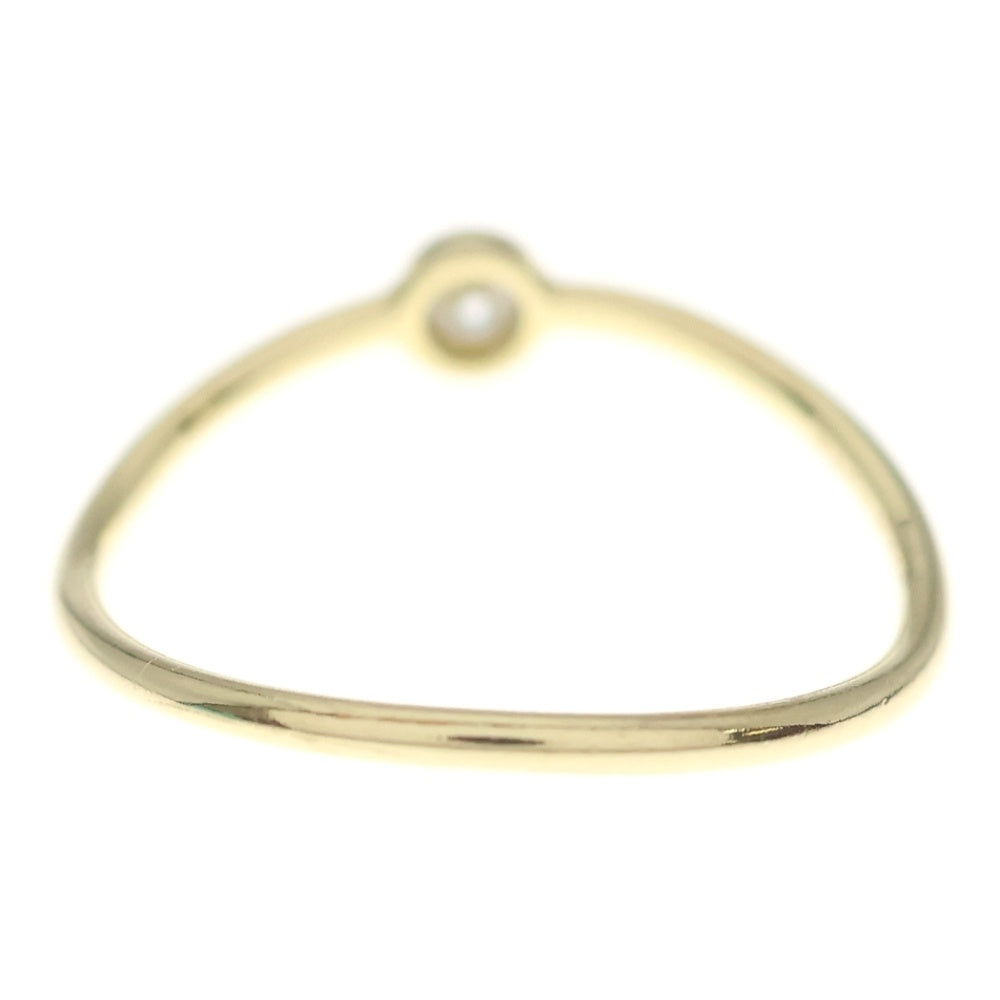 TIFFANY & Co.(ティファニー) エルサペレッティ ウェーブ シングルロウ 1Pダイヤ リング 指輪 ゴールド Au750YG 1.0g レディース