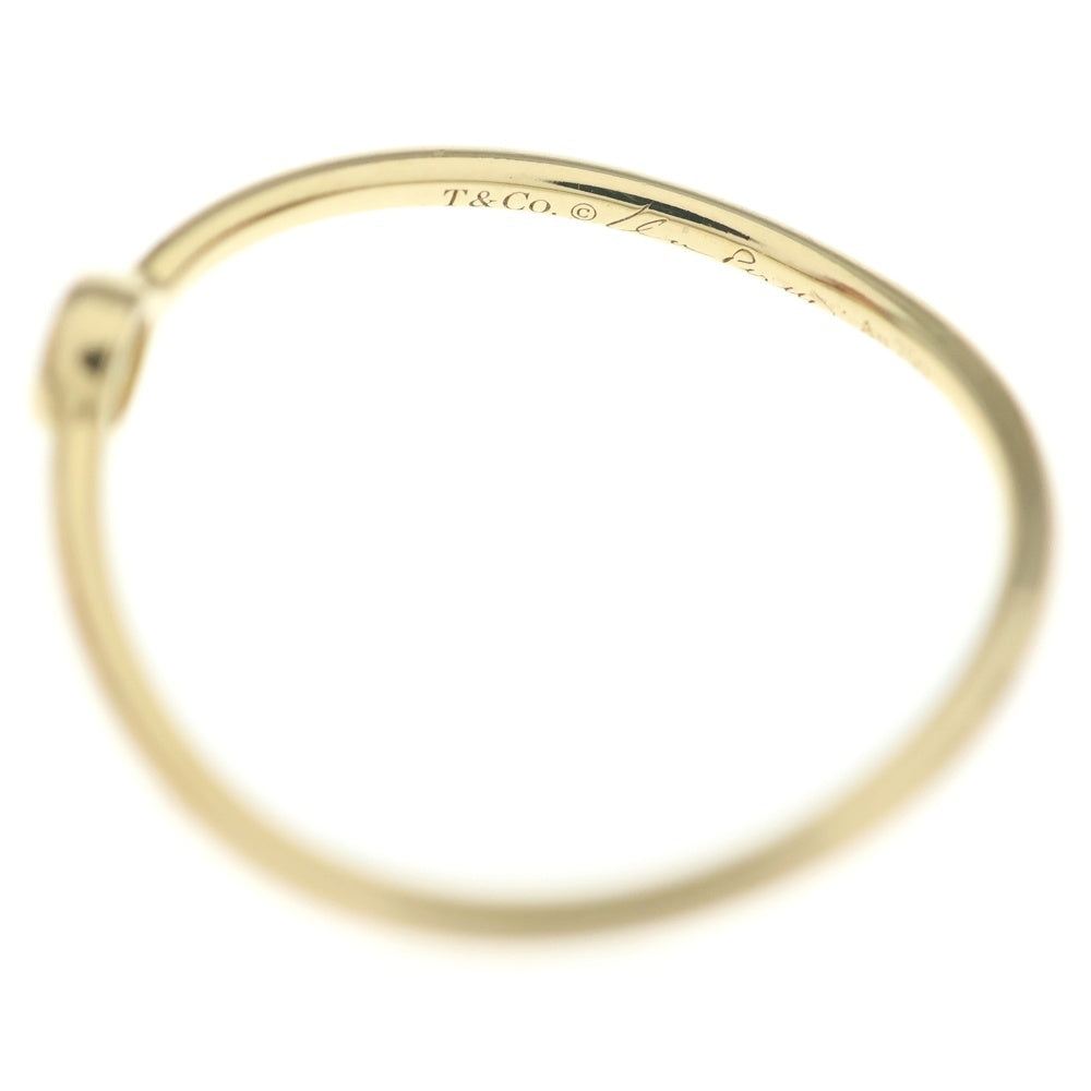 TIFFANY & Co.(ティファニー) エルサペレッティ ウェーブ シングルロウ 1Pダイヤ リング 指輪 ゴールド Au750YG 1.0g レディース