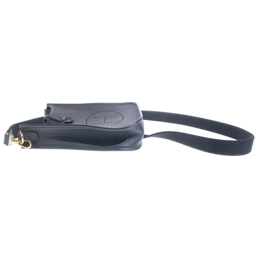 HERMES(エルメス) エブリンTPM ブラック トゴ ショルダーバッグ ゴールド金具 K刻印 レディース