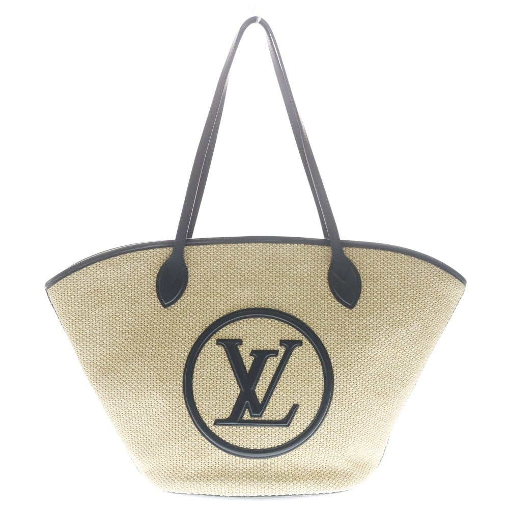 LOUIS VUITTON(ルイヴィトン) サンジャック ニットラフィアノワール M59808 ベージュ トートバッグ ICタイプ レディース