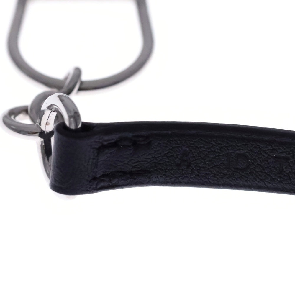 HERMES(エルメス) エトリエ ドゥブルトゥール チョーカー ネックレス シルバー金具 ブラック A刻印 レディース