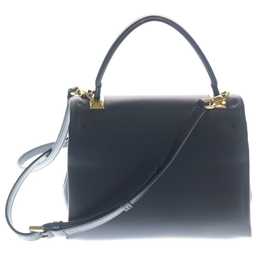 VALENTINO(ヴァレンティノ) ワンスタッズ ロックスタッズ レザー 2WAY ハンド ショルダーバッグ ゴールド金具 ブラック レディース