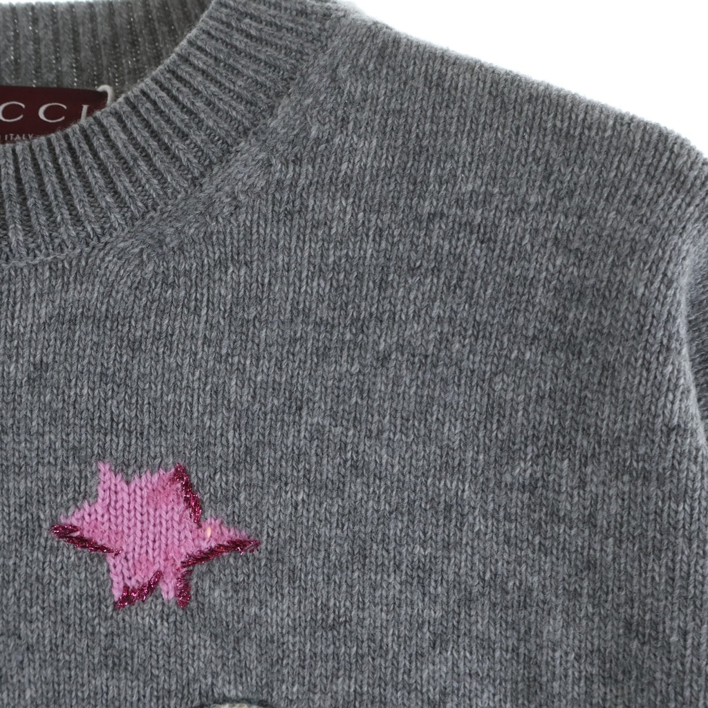 GUCCI(グッチ) ヒグチユウココラボ 猫モチーフ ニット グレー #S