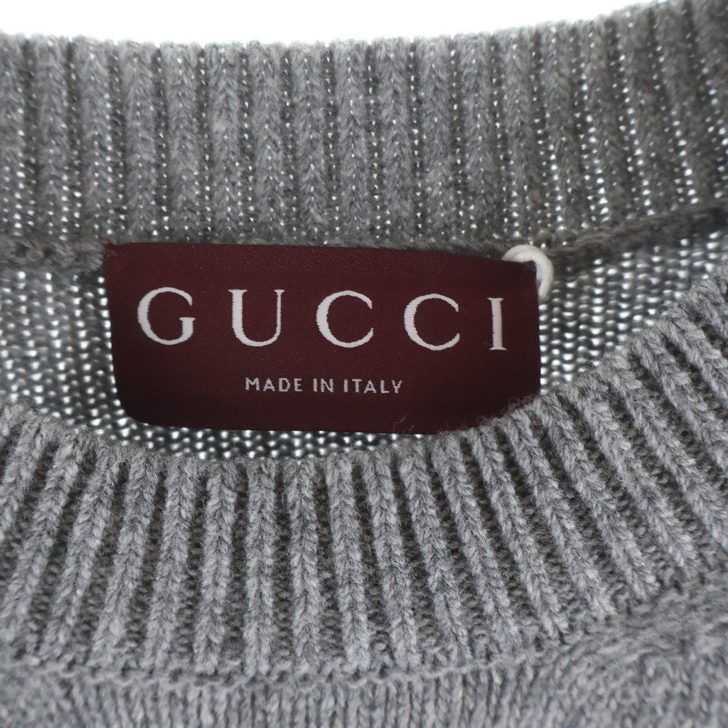 GUCCI(グッチ) ヒグチユウココラボ 猫モチーフ ニット グレー #S