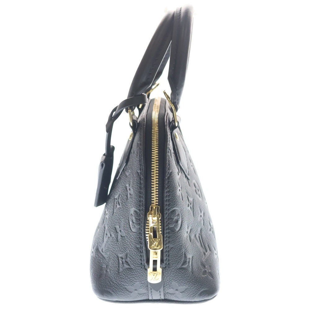 LOUIS VUITTON(ルイヴィトン) アルマBB モノグラムアンプラント レザー 2WAY ハンド ショルダーバッグ ゴールド金具 ブラック M26409 レディース