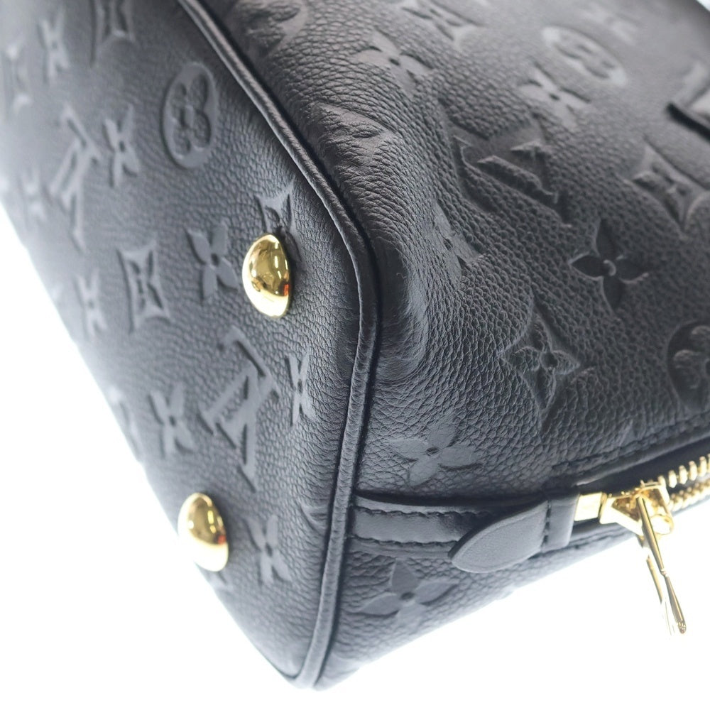 LOUIS VUITTON(ルイヴィトン) アルマBB モノグラムアンプラント レザー 2WAY ハンド ショルダーバッグ ゴールド金具 ブラック M26409 レディース