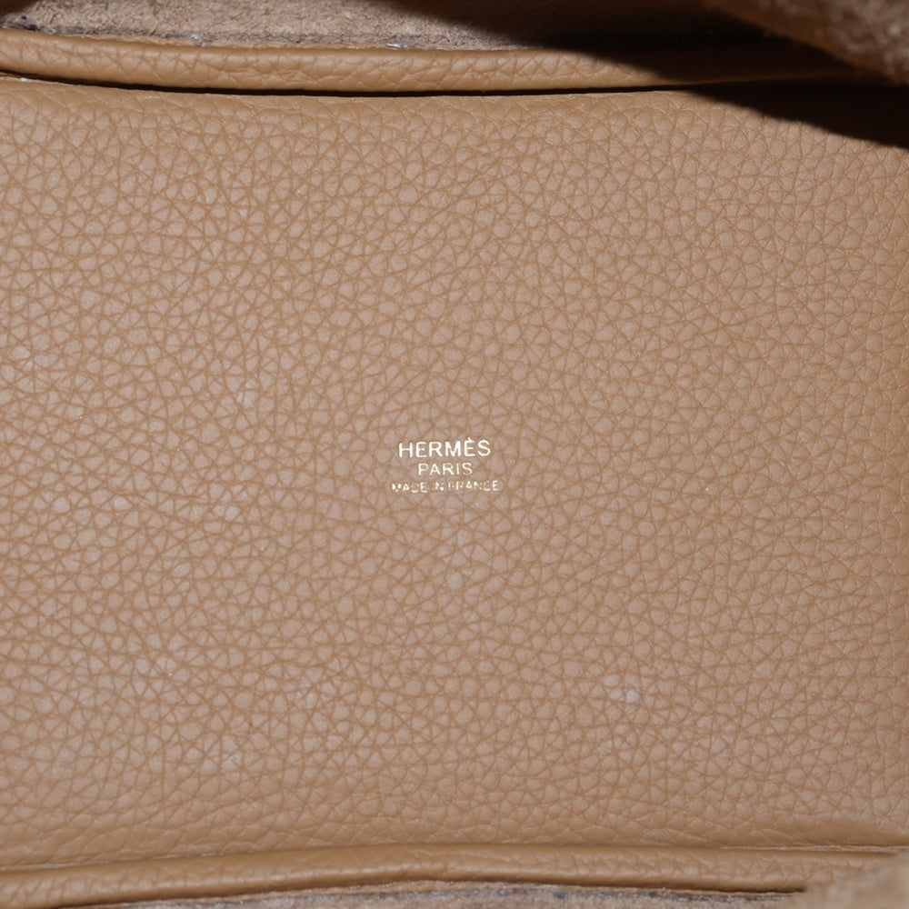HERMES(エルメス) ピコタンロック PM ピスキュイ トリヨンクレマンス レザー ハンドバッグ ゴールド金具 ベージュ B刻印 レディース