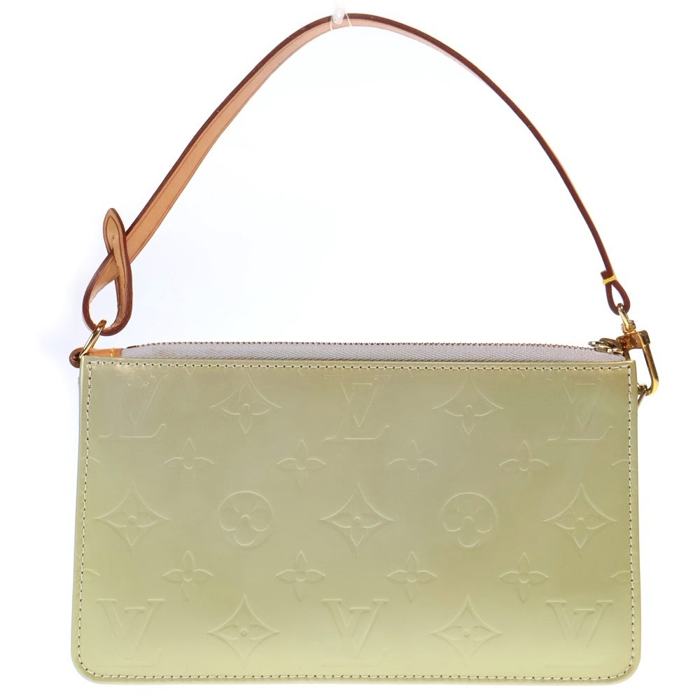 LOUIS VUITTON(ルイヴィトン) モノグラムヴェルニ レキシントン ハンドバッグ ミニバッグ ポーチ ケース ライトグリーン レザー×パテント M91056 ゴールド金具 レディース