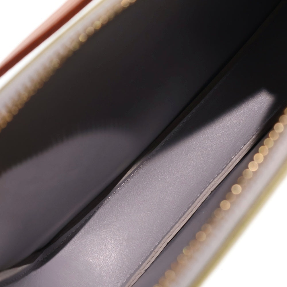 LOUIS VUITTON(ルイヴィトン) モノグラムヴェルニ レキシントン ハンドバッグ ミニバッグ ポーチ ケース ライトグリーン レザー×パテント M91056 ゴールド金具 レディース