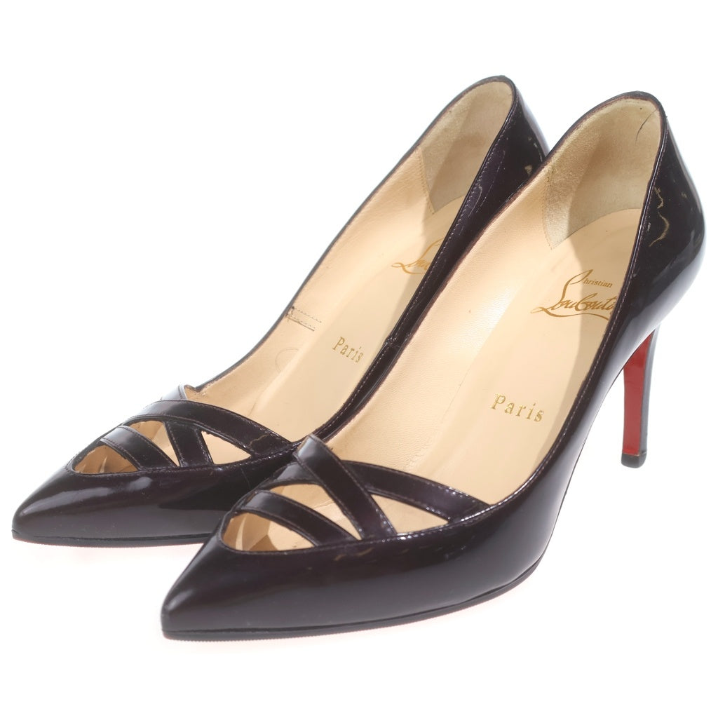 CHRISTIAN LOUBOUTIN(クリスチャンルブタン) パテント ピンヒール ブラック #36 レディース