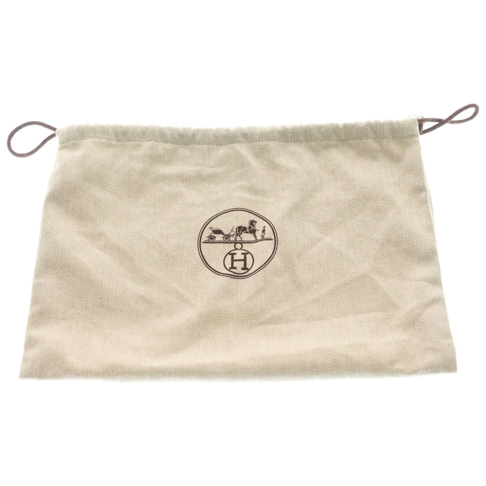HERMES(エルメス) サックアデペッシュ24 トゴ レザー クラッチ セカンドバッグ シルバー金具 ブラック □R刻印