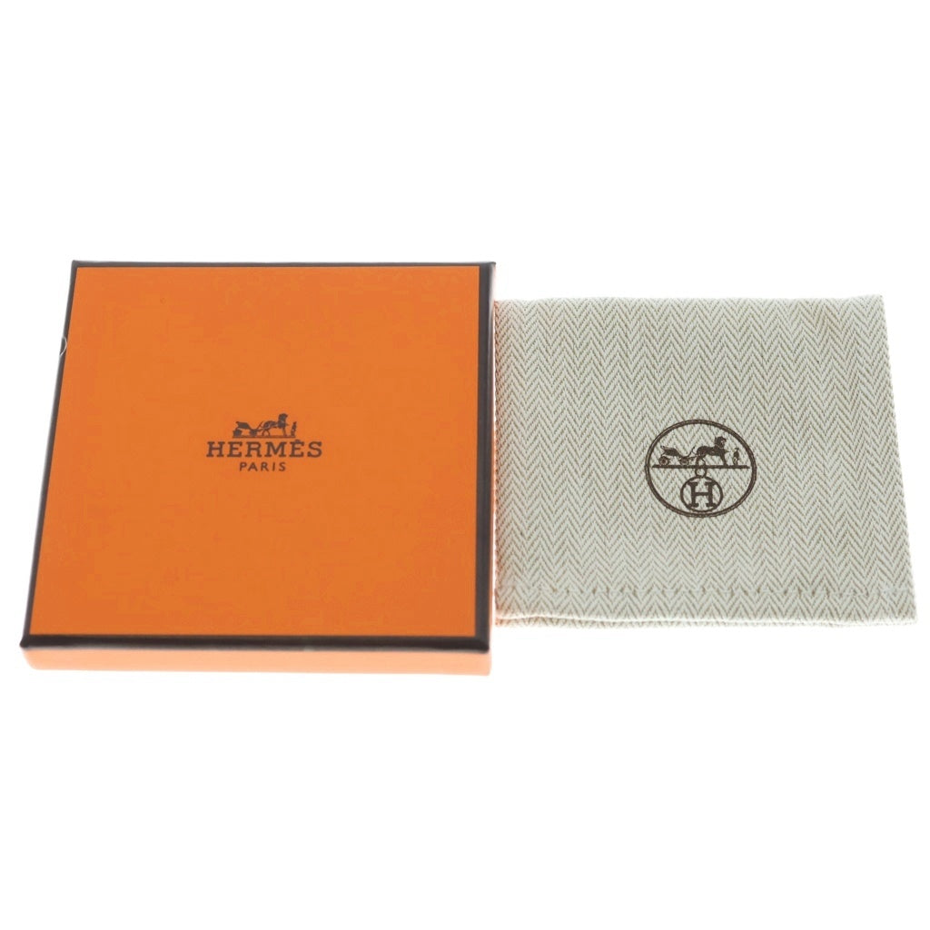 HERMES(エルメス) ユニ バングル ブレスレット ブラック×ゴールド レディース