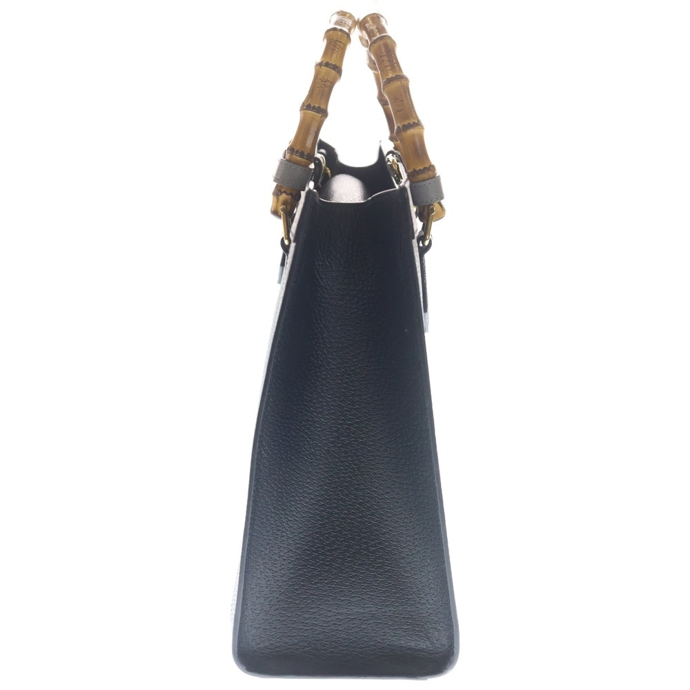 GUCCI(グッチ) ダイアナ 2WAYバッグ トートバッグ ハンドバッグ ショルダーバッグ ブラック レザー 678842 ゴールド金具 レディース
