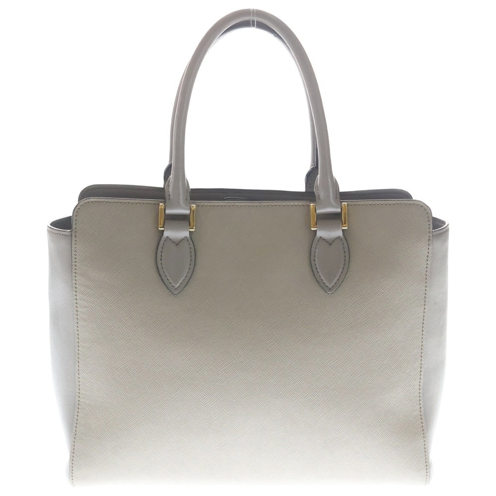 PRADA(プラダ) サフィアーノ 2WAYハンドバッグ ショルダーバッグ グレージュ ベージュ レザー 1BA189 ゴールド金具 レディース