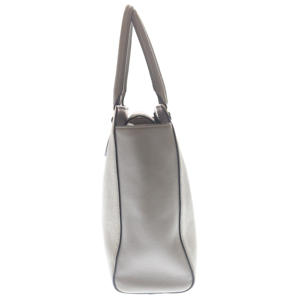 PRADA(プラダ) サフィアーノ 2WAYハンドバッグ ショルダーバッグ グレージュ ベージュ レザー 1BA189 ゴールド金具 レディース