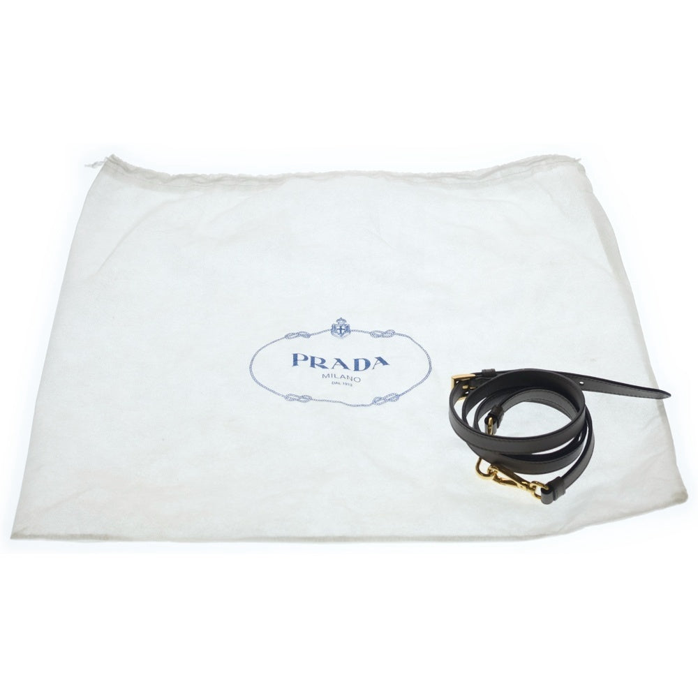 PRADA(プラダ) サフィアーノ 2WAYハンドバッグ ショルダーバッグ グレージュ ベージュ レザー 1BA189 ゴールド金具 レディース