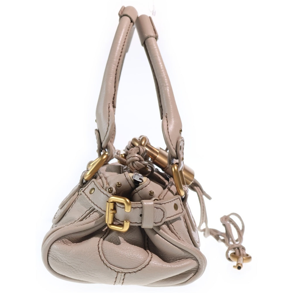 Chloe(クロエ) パディントン ミニ ハンドバッグ ベージュ レザー レディース