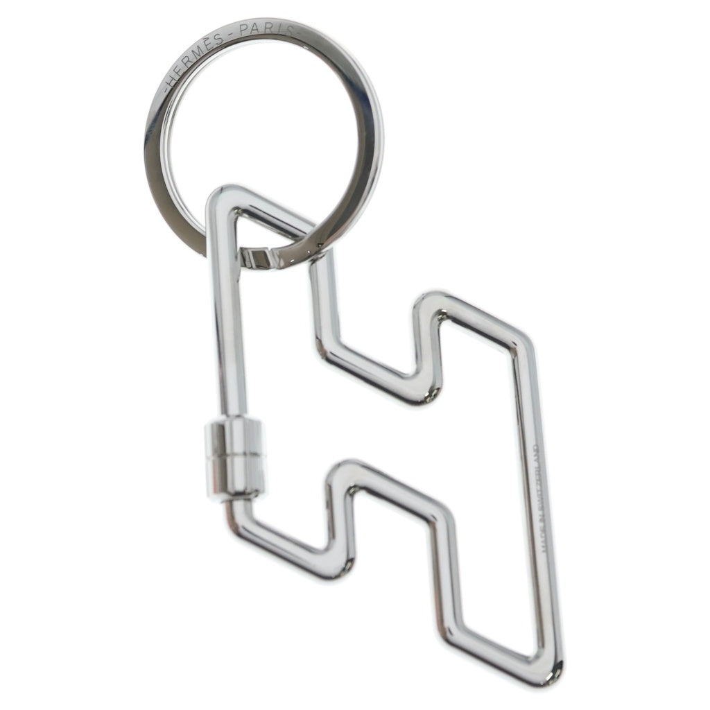 HERMES(エルメス) Hトゥスピード キーリング キーホルダー バッグチャーム シルバー レディース