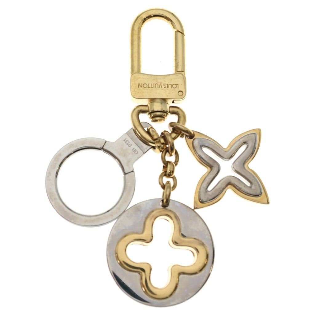 LOUIS VUITTON(ルイヴィトン) ポルトクレア アンソレンス メタリック キーホルダー シルバー/ゴールド M66133 レディース