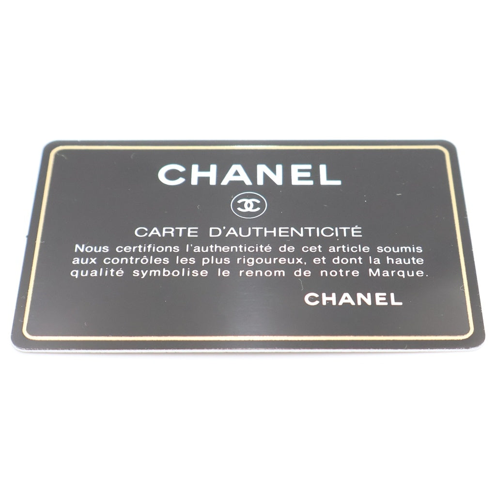 CHANEL(シャネル) カメリア フラップロングウォレット カードケース 長財布 ゴールド レザー シルバー金具 レディース