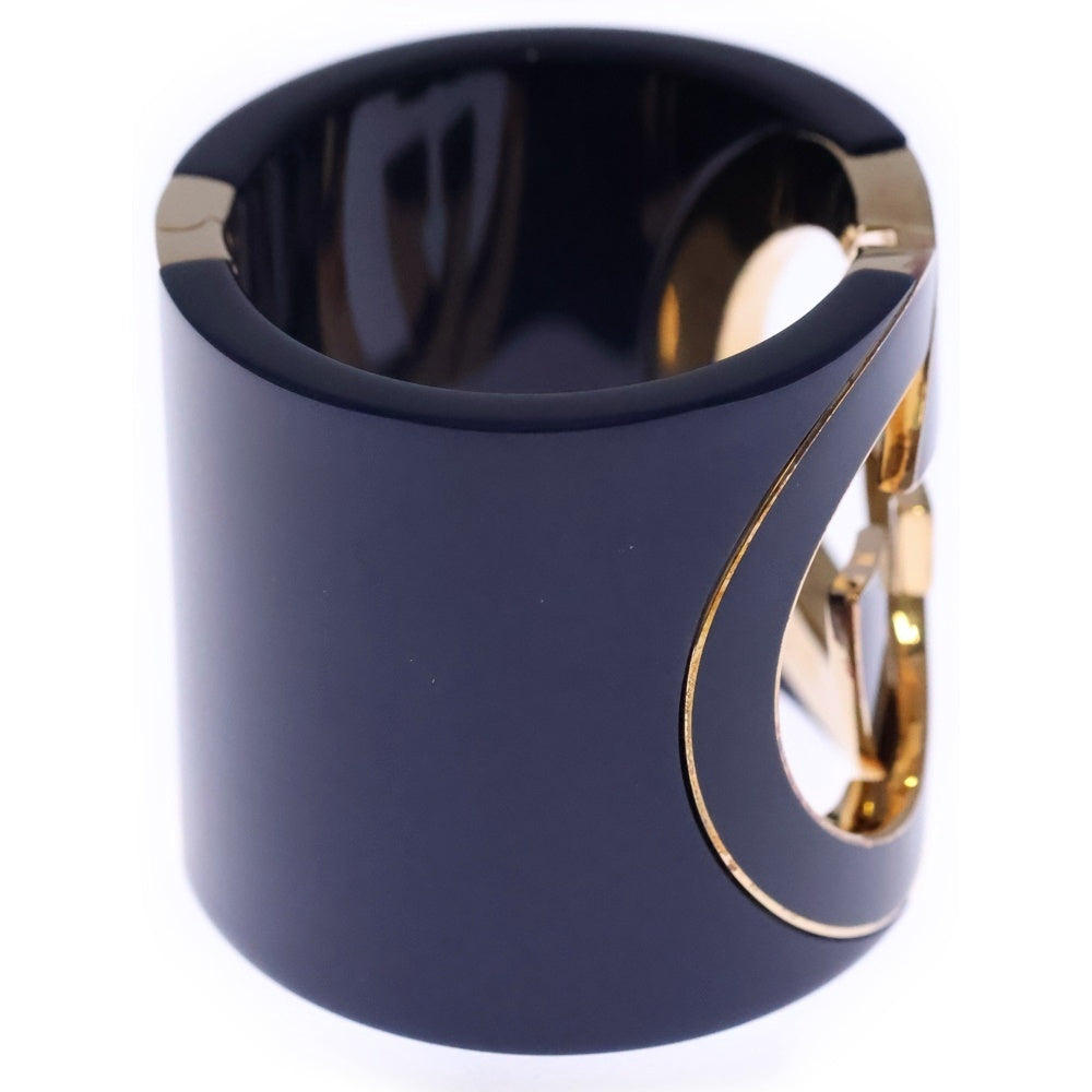 GUCCI(グッチ) インターロッキングG バングル ブレスレット ブルー GP ゴールド金具 レディース