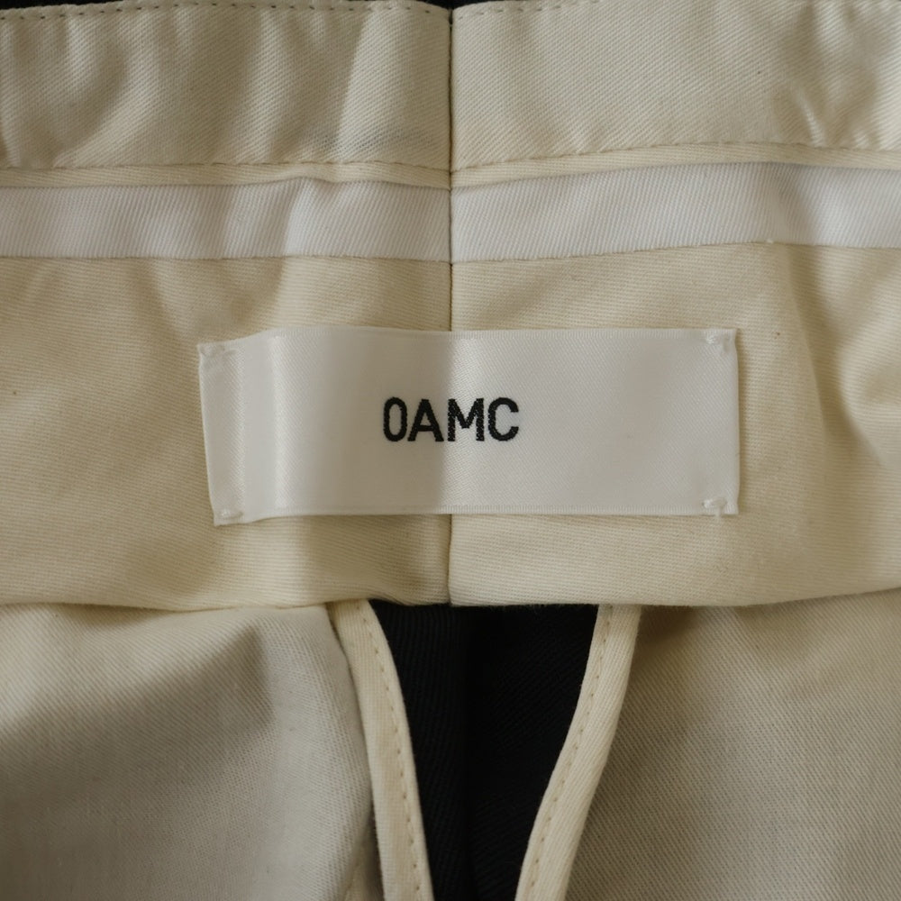OAMC(オーエーエムシー) Achilles Pants アキレス ジップポケット ウール スラックスパンツ トラウザーズ ブラック 24E28OAU80