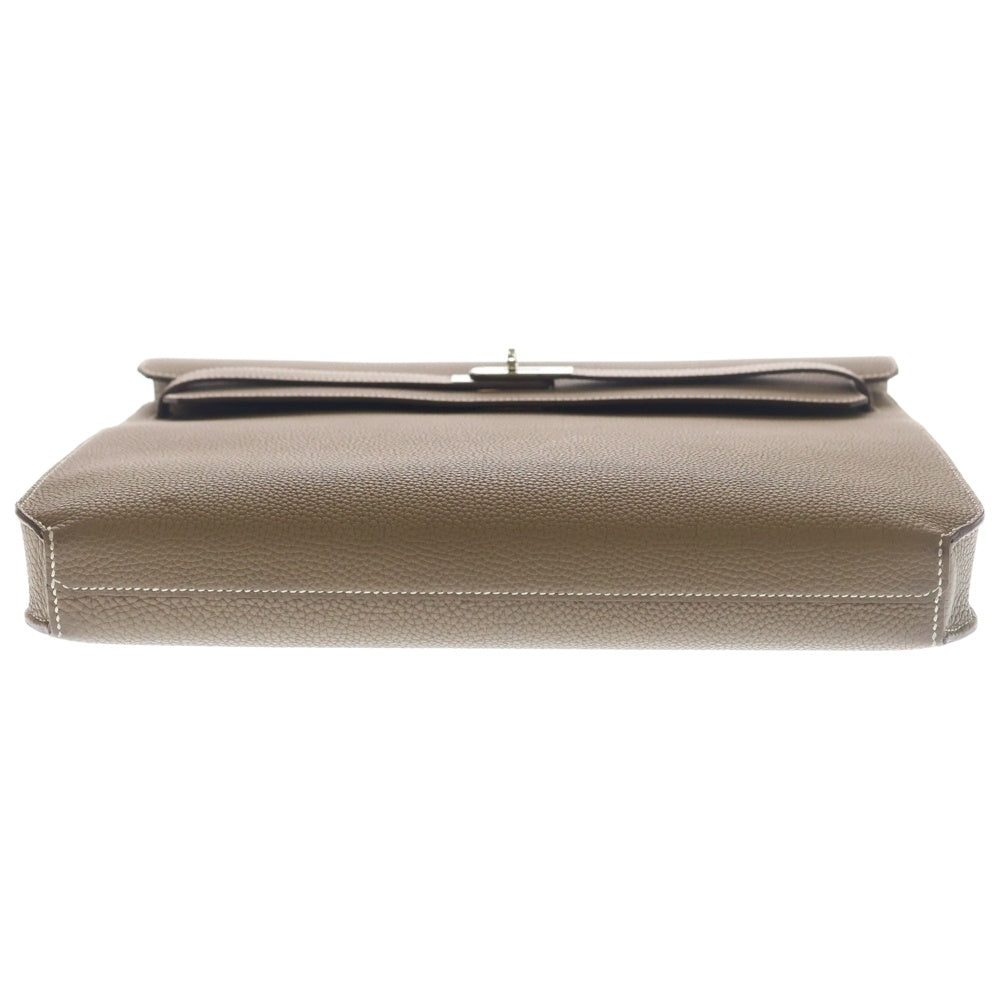 HERMES(エルメス) ケリーデペッシュ36 エトゥープ トゴ レザー ハンド ビジネスバッグ シルバー金具 ベージュ B刻印 レディース