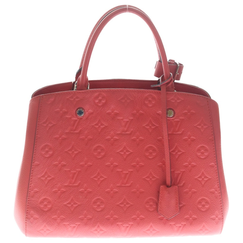 LOUIS VUITTON(ルイヴィトン) モノグラム アンプラント モンテーニュMM 2WAYバッグ ハンドバッグ ショルダーバッグ ピンク レザー M41194 シルバー金具 レディース