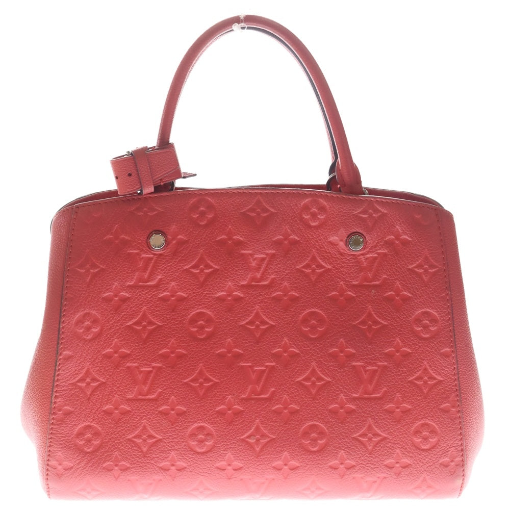 LOUIS VUITTON(ルイヴィトン) モノグラム アンプラント モンテーニュMM 2WAYバッグ ハンドバッグ ショルダーバッグ ピンク レザー M41194 シルバー金具 レディース