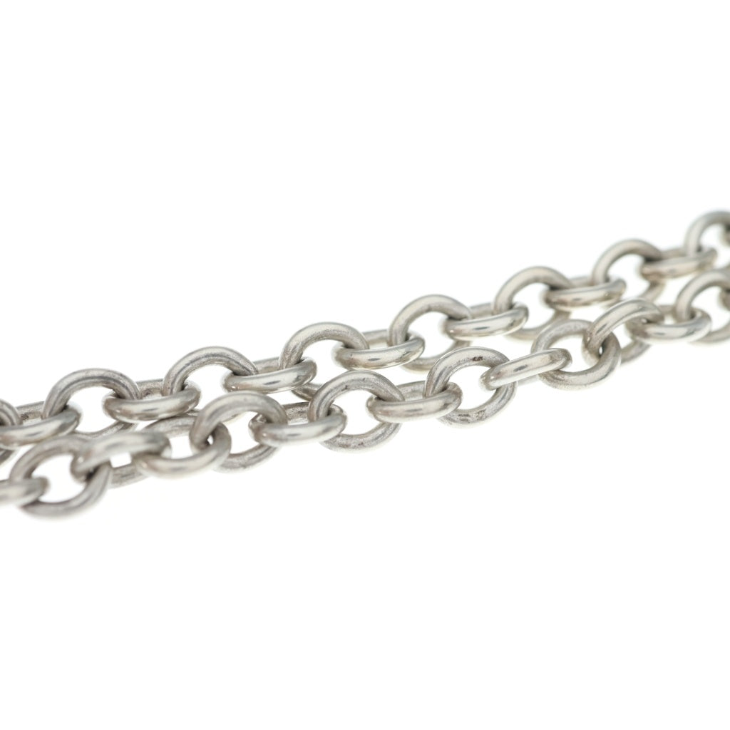 TIFFANY & Co.(ティファニー) ハートロッキー Ag925 チョーカー ペンダント ネックレス チェーン シルバー×ゴールド