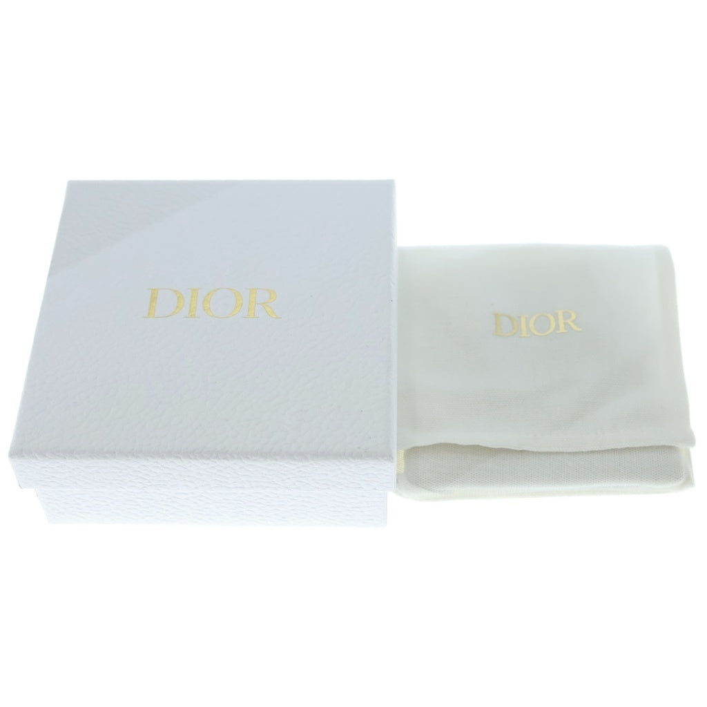 Christian Dior(クリスチャンディオール) CDロゴ ラインストーン パール ネックレス ペンダント チェーン ゴールド レディース