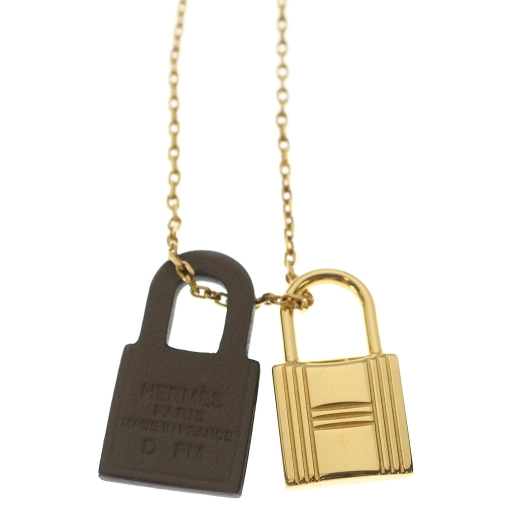 HERMES(エルメス) オーケリーPM ネックレス ペンダント チェーン エトゥープ スイフト ゴールド金具 D刻印 レディース