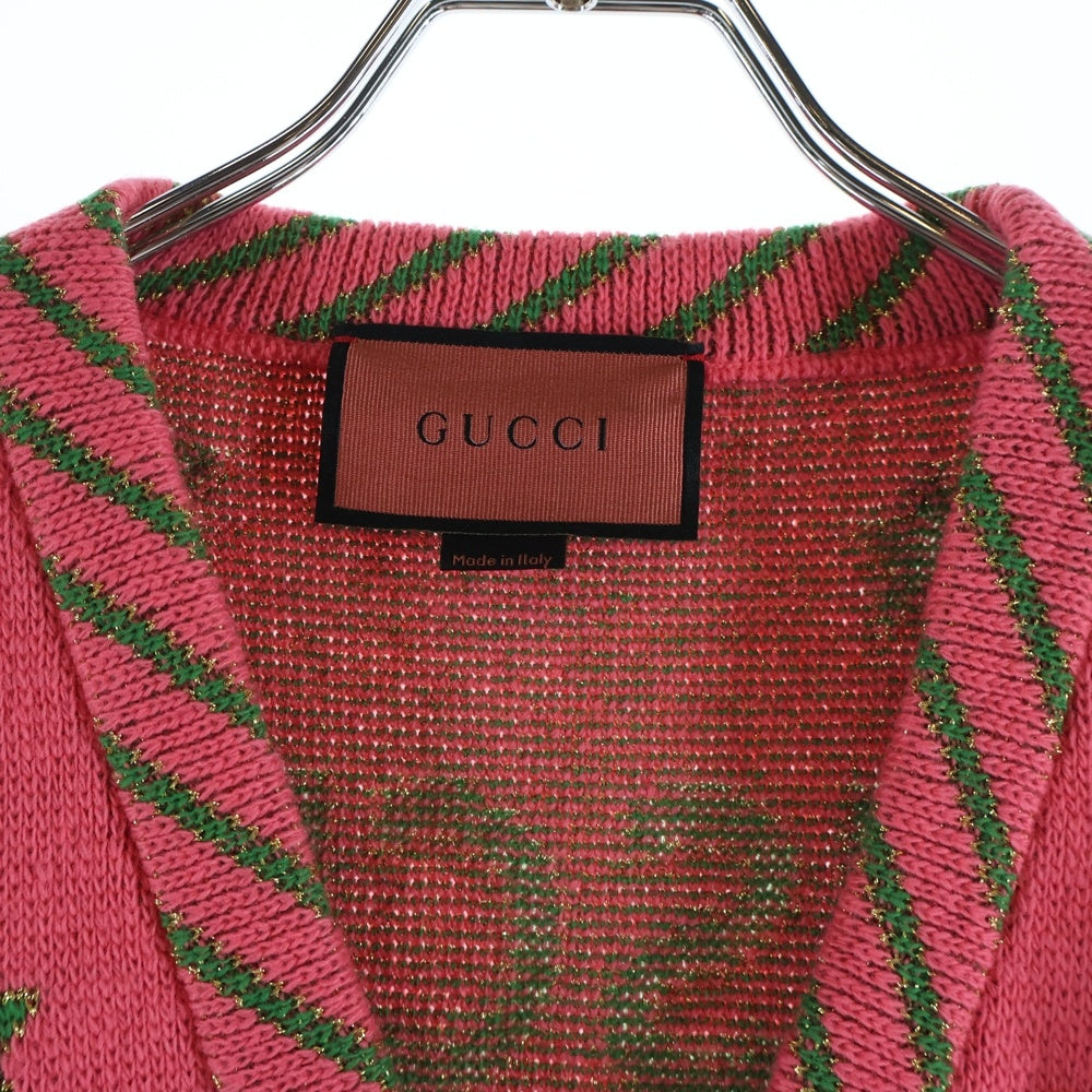GUCCI(グッチ) □ミケーレ ニット ピンク スパンコール 624018