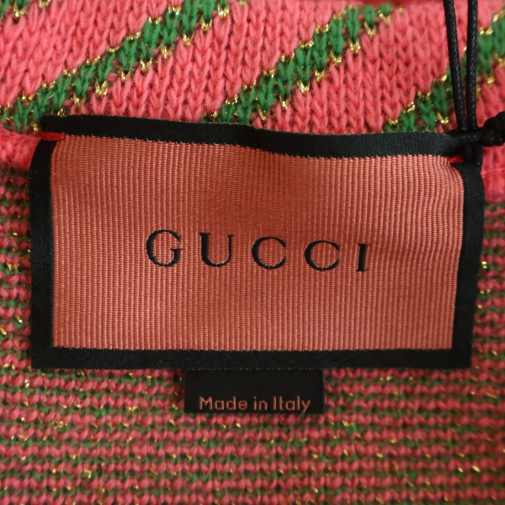 GUCCI(グッチ) □ミケーレ ニット ピンク スパンコール 624018