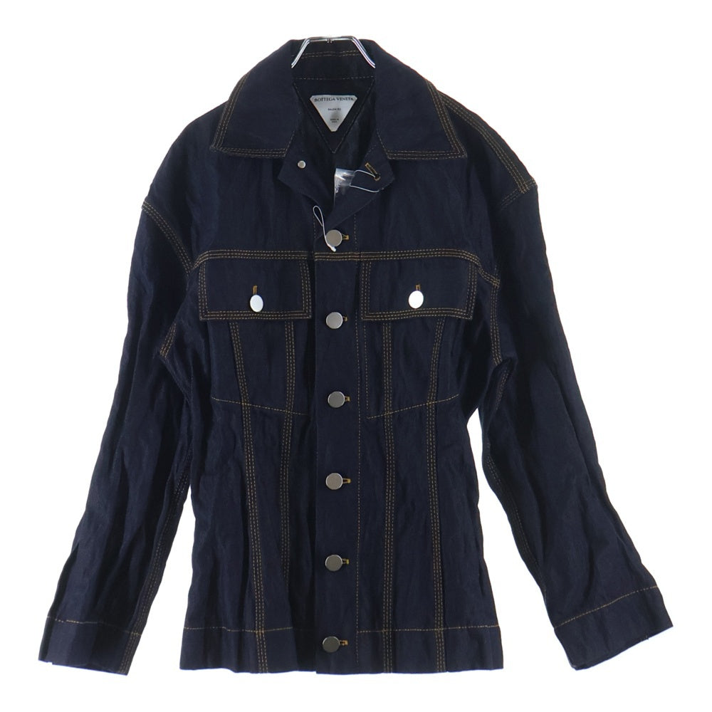 BOTTEGA VENETA(ボッテガヴェネタ) ■ CINCHED DENIM JACKE デニムジャケット インディゴ レディース 699298