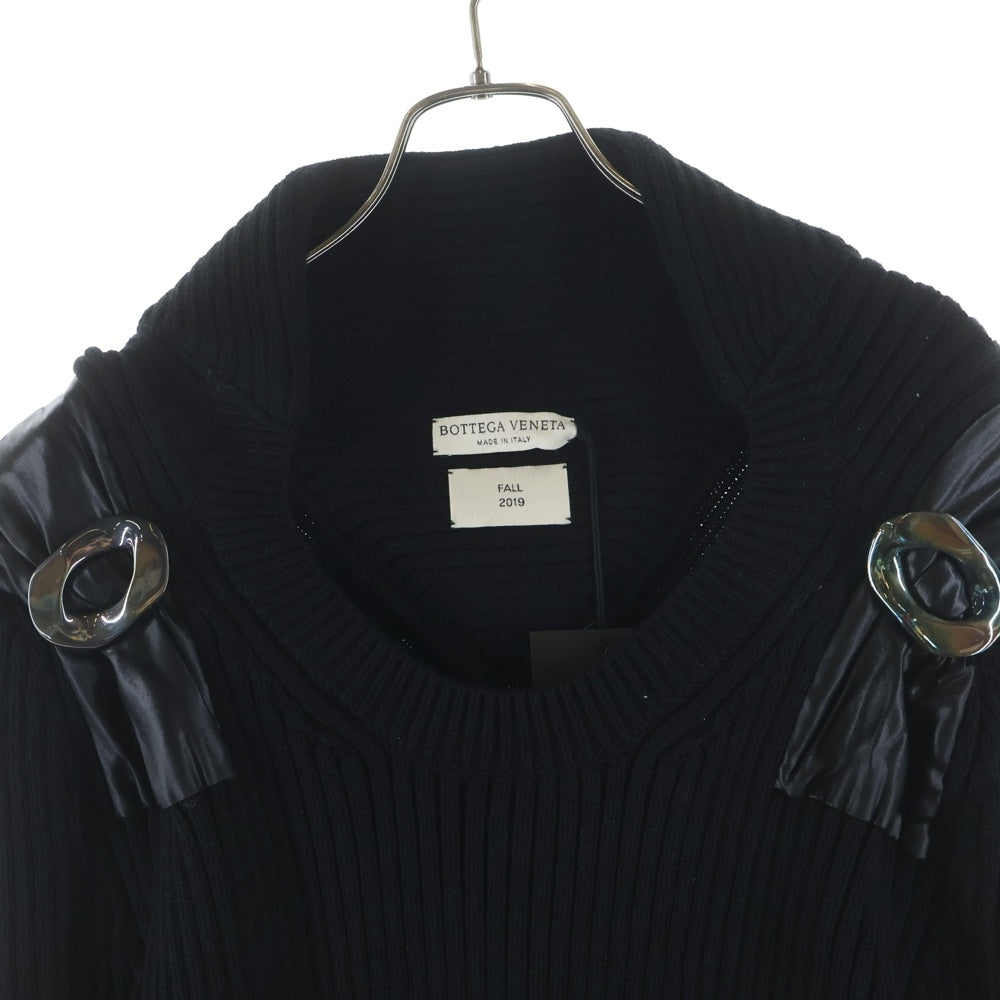 BOTTEGA VENETA(ボッテガヴェネタ) ■ニット ブラック デザインワンピース レディース 588945