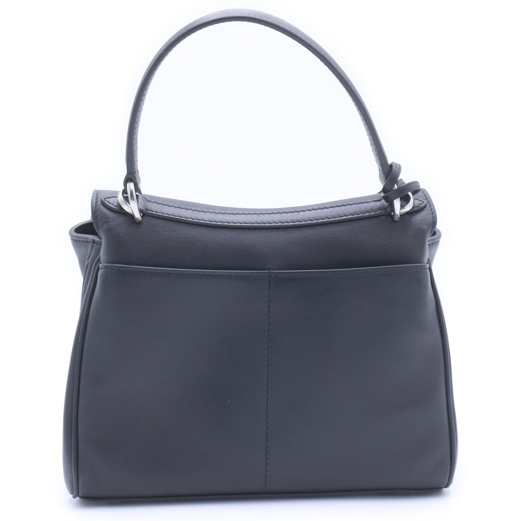 BALENCIAGA(バレンシアガ) ロデオ ミニ ショルダーバッグ ハンドバッグ 2wayブラック レザー 848712 シルバー金具 レディース