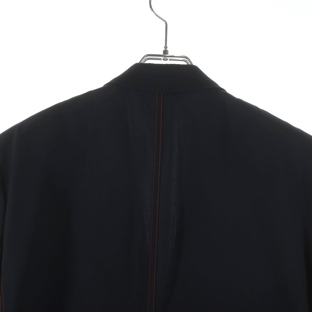 DIOR(ディオール) ステッチデザイン ウール 2B テーラードジャケット ブラック 763C284D3971
