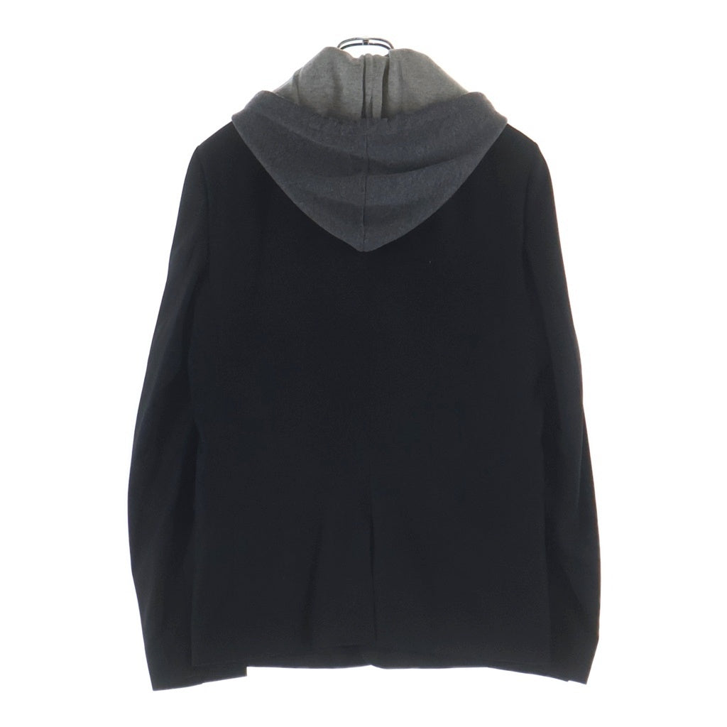 Dior HOMME(ディオールオム) 14AW ノッチトラベル 3Bフーデット テーラードジャケット ブラック #48 433C215Z2200